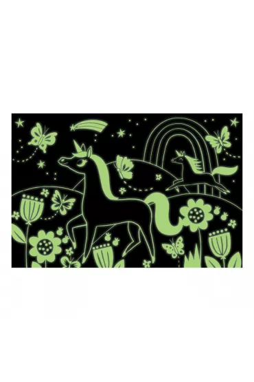 Puzzle �wiec�ce w ciemno�ci Jednoro�ce 5+ Mudpuppy
