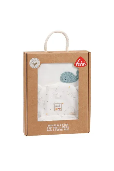 BabyFehn Zestaw body i czapka rozmiar 50-56 Natura