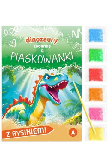 Malowanka 180X260 Dinozaury. Zadanka & piaskowanki SKRZAT 079678 - Wioleta �y�owska