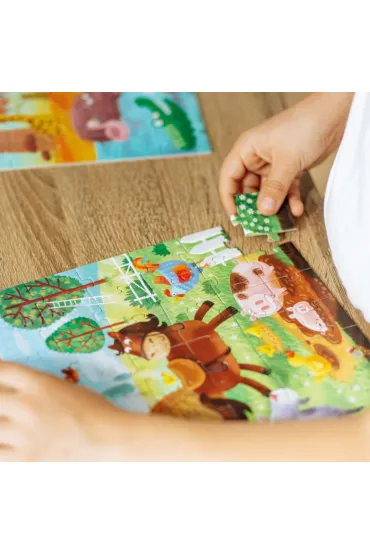 Puzzle 60 el. Biomy. Wiejska przygoda Dodo