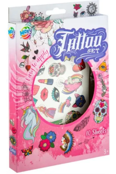 Zestaw do tatua�u 10 arkuszy r�owy Icom Polska