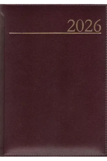 Kalendarz 2026 A5 dzienny Madrid br�zowy
