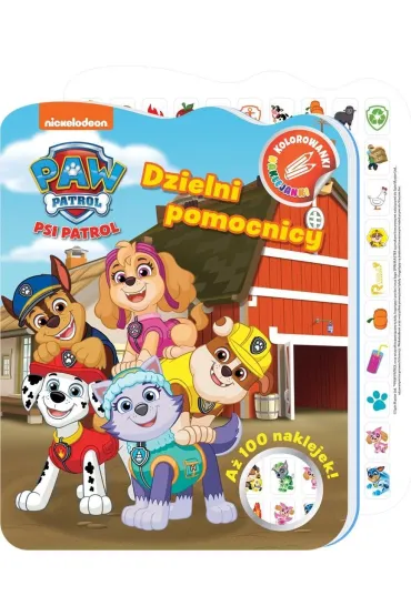 Psi Patrol Kolorowanki naklejanki 4 Dzielni pomocnicy