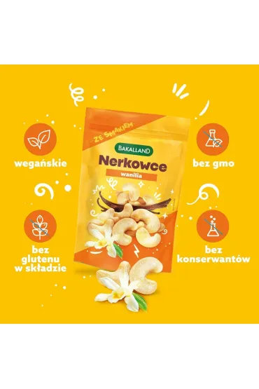 Bakalland Orzechy nerkowca praone Wanilia 170 g