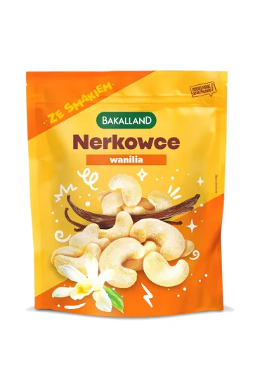 Bakalland Orzechy nerkowca praone Wanilia 170 g