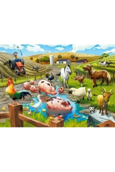 Puzzle 70 el. �ycie na farmie Castorland