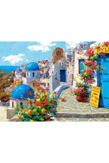Puzzle 2000 el. Spring in Santorini Castorland