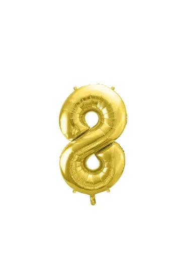 PartyDeco Balon foliowy 8 jasny z�oty 72cm