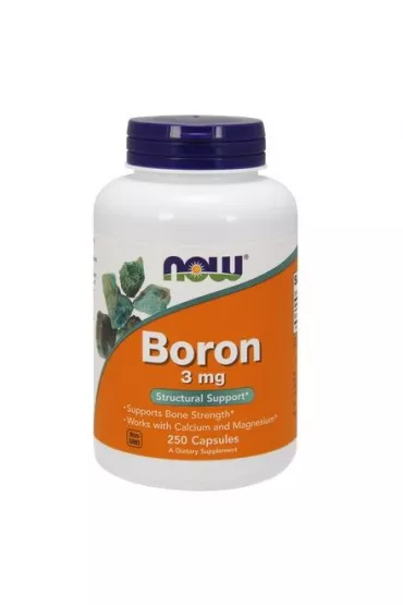 Now Foods Boron - Bor 3 mg Suplement diety 250 kaps.