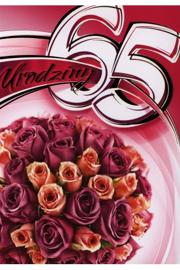 Art Nuvo Karnet 65 Urodziny