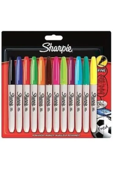 Paper Mate Markery pemanentne Sharpie 12 kolor�w