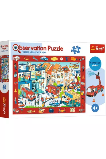 Puzzle 70 Obserwacyjne. Odwiedzamy remiz� stra�ack� Trefl