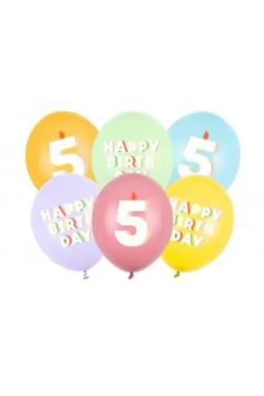 PartyDeco Balony 5 mix 30cm