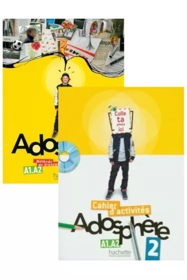 Adosphere 2. Podr�cznik i zeszyt �wicze� do j�zyka francuskiego + CD - Celine Himber, Marie-Laure Poletti