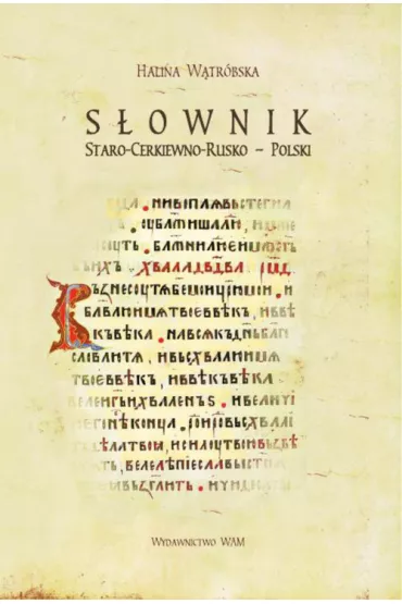 S�ownik staro-cerkiewno-rusko-polski - Halina W�tr�bska