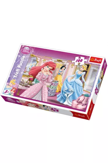 Puzzle 100 el. przygotowania do balu ksi�niczki disneya 16186 Trefl