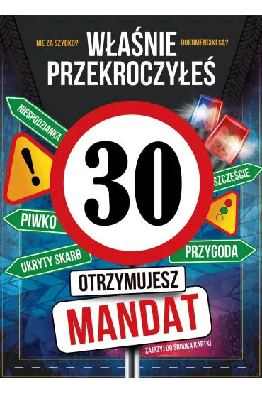 Armin Style KARNET URODZINY 30 B6 Z KOP AS GM-1267 FOL