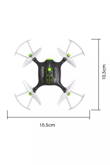 Dron Syma X20P (2.4GHz, �yroskop, zasi�g do 20m, 11cm)