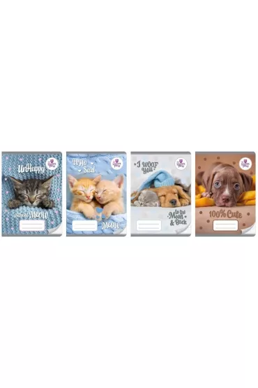 Beniamin Zeszyt A5 The sweet pets trzy linie 16 kartek 20 szt.