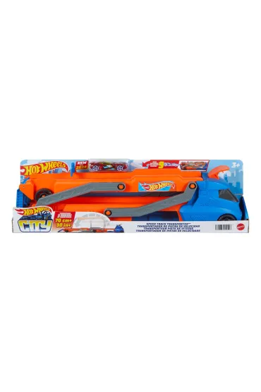 Hot Wheels. Miejski transporter + auto Mattel