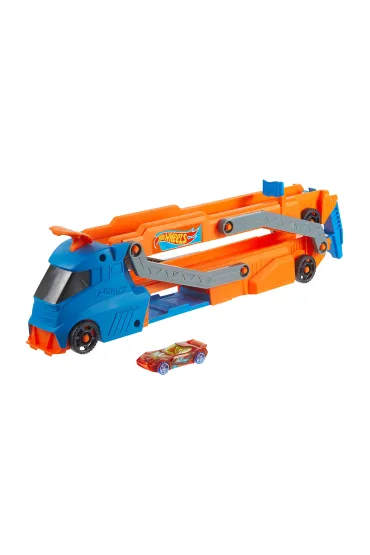 Hot Wheels. Miejski transporter + auto Mattel