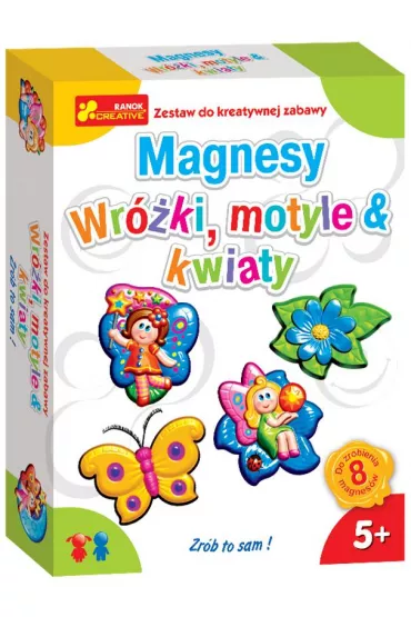Ranok-Creative Magnesy na lod�wk� - Wr�ki motyle i kwiaty