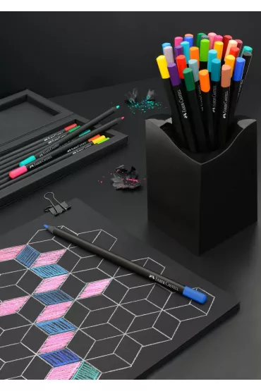 Faber-Castell Kredki o��wkowe tr�jk�tne Black Edition 24 szt.