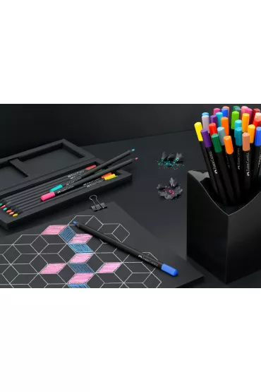 Faber-Castell Kredki o��wkowe tr�jk�tne Black Edition 24 szt.