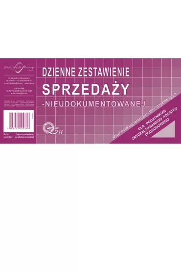 Michalczyk i Prokop Druk Dzienne zestawienie sprzeda�y nieudokumentowanej