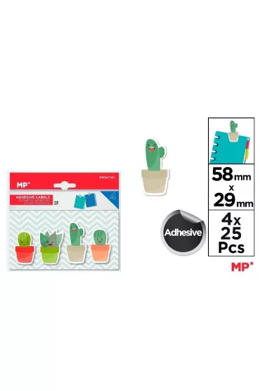 Mp Main Paper Karteczki samoprzylepne kaktusy 4x25szt