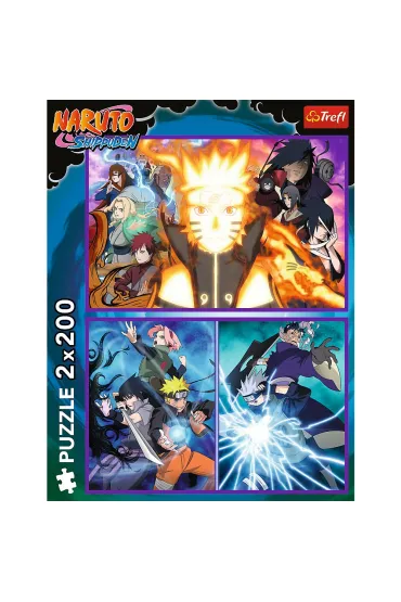 Puzzle Naruto Shippuden 2x200 el. Ninja z Wioski Ukrytego Li�cia Trefl