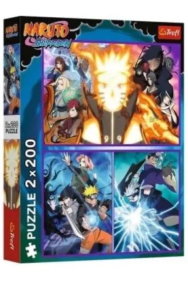 Puzzle Naruto Shippuden 2x200 el. Ninja z Wioski Ukrytego Li�cia Trefl