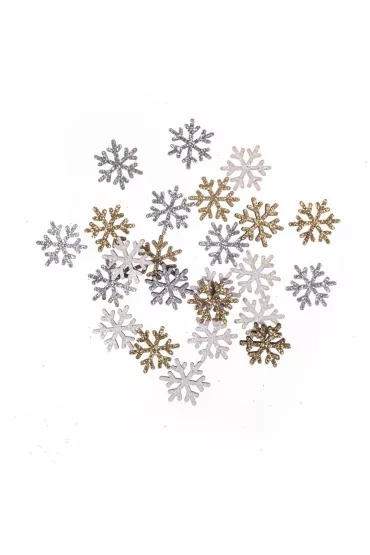 dpCraft Drewniane brokatowe �nie�ynki 1,6cm