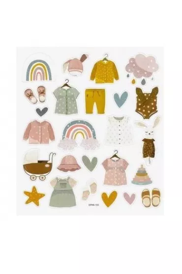 Dalprint Naklejki papierowe - Baby Girl 25 szt.
