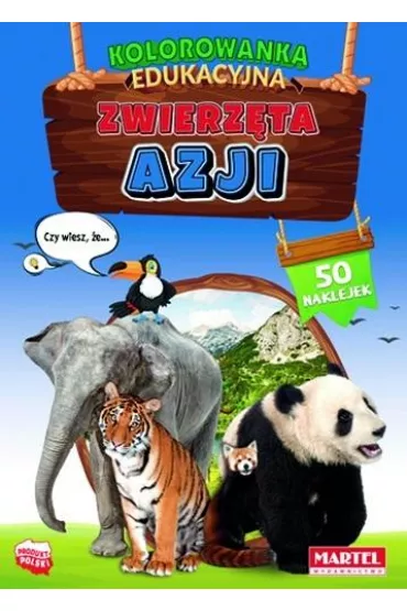 Kolorowanka edukacyjna Zwierzta Azji - Hubert  Wodarczyk