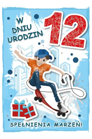 Armin Style KARNET URODZINY 12 B6 Z KOP AS GM-1101 FOL