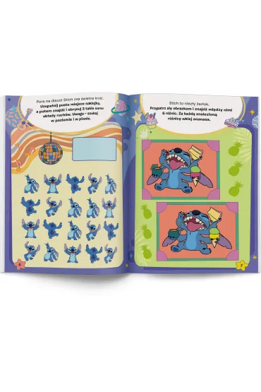 Stitch. 100 brokatowych naklejek