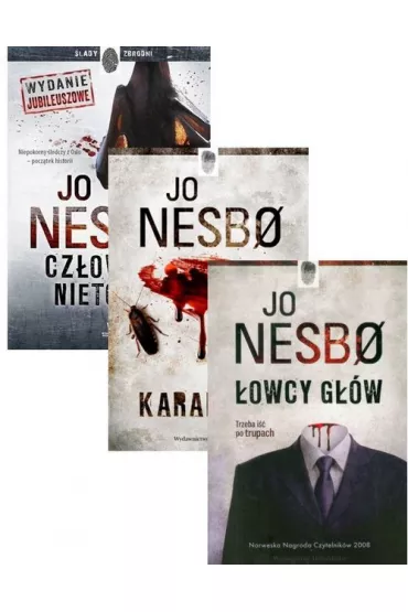 Pakiet ksi��ek Jo Nesbo: Cz�owiek nietoperz, Karaluchy, �owcy g��w - Jo Nesbo