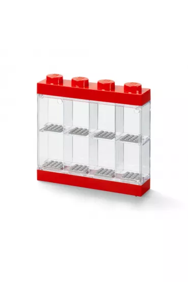 Gablotka na 8 minifigurek LEGO Czerwona