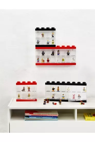 Gablotka na 8 minifigurek LEGO Czerwona
