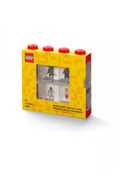 Gablotka na 8 minifigurek LEGO Czerwona