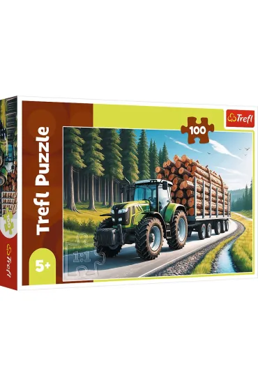 Puzzle 100 el. Ci�gnik le�ny Trefl