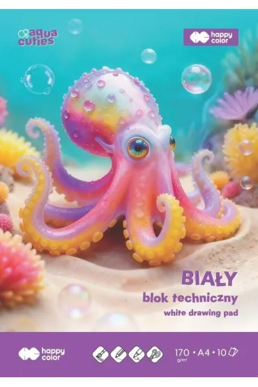 Blok techniczny A4/10K 170g HAPPY COLOR