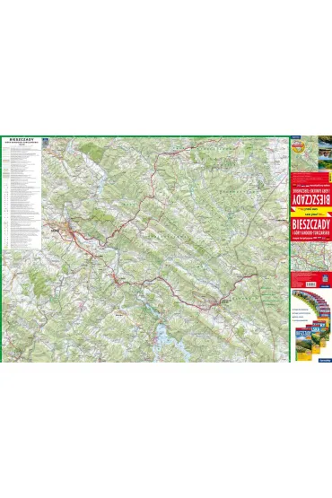 Bieszczady i G�ry Sanocko-Turcza�skie; papierowa mapa turystyczna 1:65 000