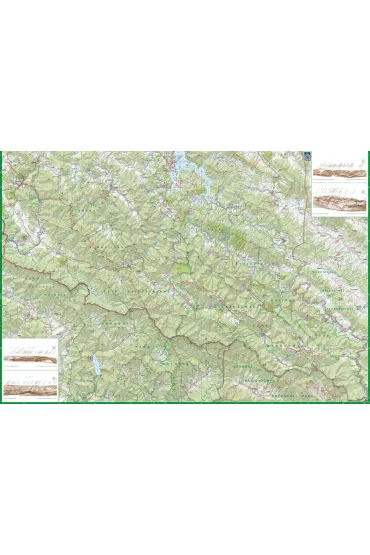 Bieszczady i G�ry Sanocko-Turcza�skie; papierowa mapa turystyczna 1:65 000