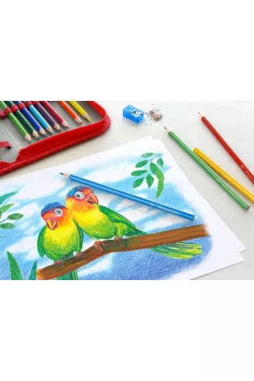 Faber-Castell Kredki o��wkowe + 2 o��wki 24 szt.
