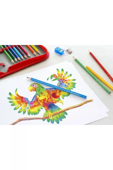 Faber-Castell Kredki o��wkowe + 2 o��wki 24 szt.
