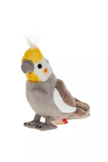 Papuga Nimfa 20cm szara Beppe