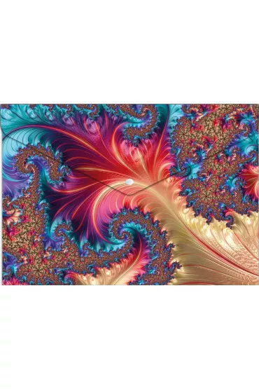 Panta Plast Koperta A4 na nap� z nadrukiem PP Fractal