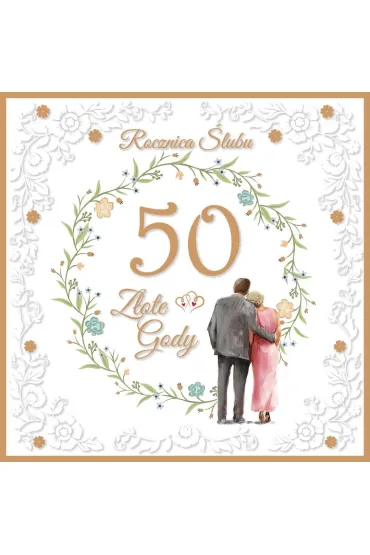 AbCard Kartka z okazji 50 rocznicy �lubu KWR01